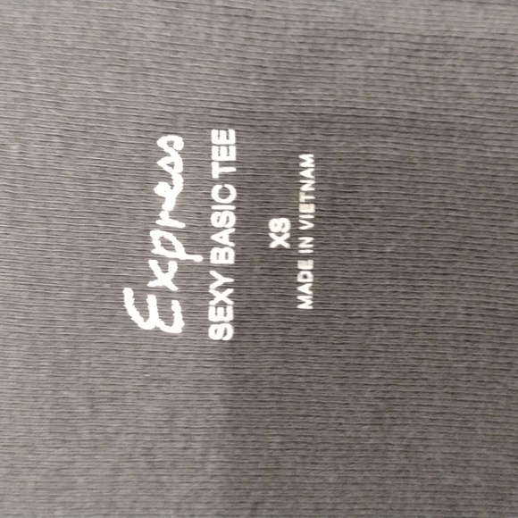 Express Vintage Black Sexy Basic T-shirt Cap Sleeve Keyhole Back XS - Picture 15 of 15